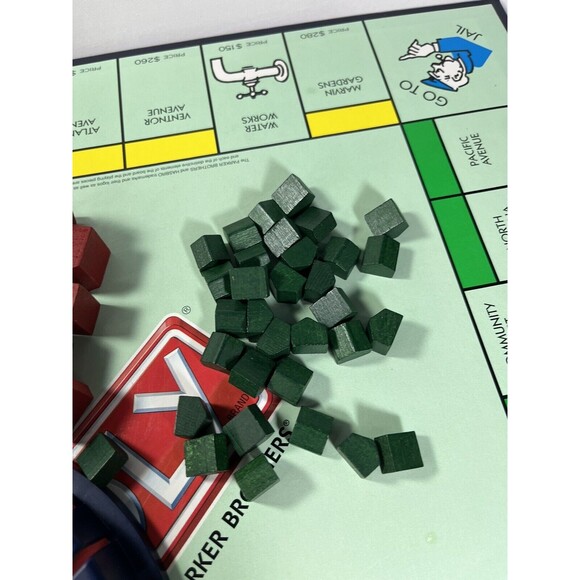 1998 Deluxe Monopoly Board Game by Parker Brothers Complete with All Game Pieces - Picture 16 of 16